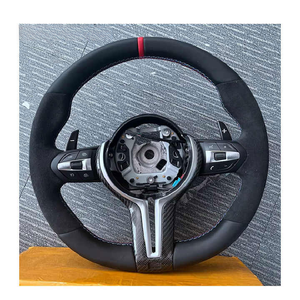 Volant sport en fibre de carbone de qualité supérieure, tissage sergé sec, compatible avec <span class=keywords><strong>BMW</strong></span> F15 X5 F30 Série 3 F32 Série 4 F80 M3 Upgrade - Product Image 3