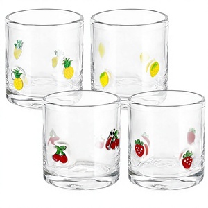 Verres à jus Fruit Icon |   Verre à vin sans pied de 14 oz au design moderne et durable pour les fêtes estivales, les soirées fruitées et les cadeaux d'anniversaire - Product Image 2