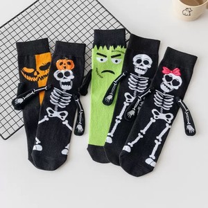 Halloween Mid-Calf <b>Socks</b> With Skeleton Pumpkin Frankenstein Design Women's <b>Breathable</b> Anime Cartoon <b>Socks</b> For Youth - Product Image 5
