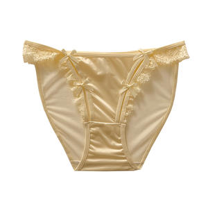 新款热销欧美蕾丝内裤女青春抱臀诱惑网布舒适柔软无缝丁字裤 - Product Image 5