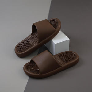 Pantuflas de Marca para Hombre y Mujer, Suela Gruesa Antideslizante con Gránulos de Masaje, para las Cuatro Estaciones, Talla Adulto, 3 cm, Color Caqui, Café, Gris Oscuro - Product Image 5