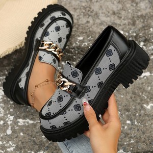 <span class=keywords><strong>Mules</strong></span> Élégantes Décontractées en Gros pour Femmes, Mocassins Légers en PU pour l'Automne, Mary Jane à Boucle Confortables pour Fêtes - Product Image 4