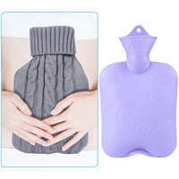 Sac de bouteille d'eau chaude pochette en peluche ceinture de couverture de taille avec couverture Portable main ceinture de taille chaude