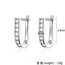 Pendientes de Moissanita de Alta Calidad, Estilo Ligero y Lujoso, Gran Venta, Nuevos, de Plata de Ley con Baño de Rodio Brillante para Niños - Product Image 5