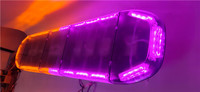 Barra de Advertencia Ultradelgada de Doble Color Amarillo y Morado de 47 Pulgadas Personalizada, Utilizada para Vehículos de Rescate de Ingeniería y Grúas de Remolque
