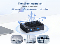 Pare-feu PC avec processeur Celeron J4105 Quad-core, DDR4, 4 ports LAN RJ45, double affichage pour la sécurité réseau, IoT, VPN, serveur WAN, routeur