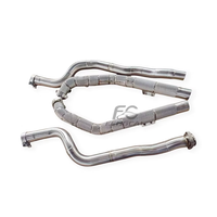 Collecteur d'échappement sport avec catalyseur SS304 et tuyaux de descente pour Mercedes-Benz E63 6.2L M156 W212 – Améliore la puissance et le couple en crête