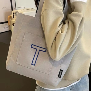 ถุงผ้าแคนวาสผ้าฝ้ายทนทานสำหรับออกไปทำธุระและออกนอกบ้านแบบลำลองในชีวิตประจำวัน - Product Image 1