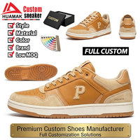Sneakers basses personnalisées à la mode, orange, pour hommes, style streetwear, fabricant de chaussures personnalisées à marque privée