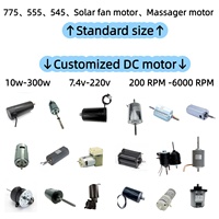 Motor Zewo 46-67 DC Brush 12-220V/48V/36V 35W 2900RPM IP33 Anti Tetes 1.025Nm Torsi Tongkat Pijat Fascia Gun Untuk Kursi