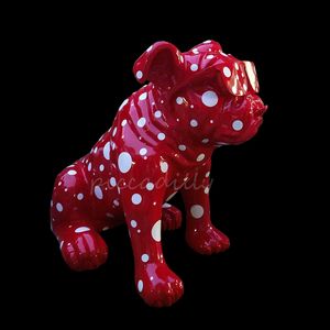 Pas <span class=keywords><strong>cher</strong></span> Prix Usine Chiots Statue <span class=keywords><strong>Figurine</strong></span> de Chien bouledogue français sculpture - Product Image 4