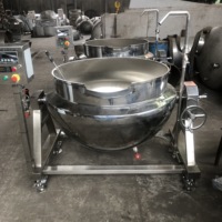 Huashang Custom 300 L Elektrische/Stoom Tomatenpuree Kookketel Voedselverwerkingsmachine Dubbelwandige Kookketel
