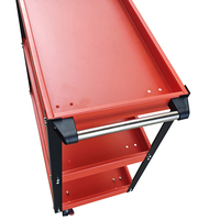 LEADLOONG Chariot à outils en acier roulant Chariot à outils à 3 niveaux Chariot de réparation Atelier Garage Armoire de rangement Organisateur