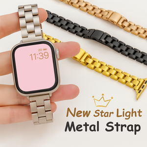 Bracelet en acier inoxydable à maillons de trèfle RYB, bracelet de montre en métal pour <span class=keywords><strong>Apple</strong></span> <span class=keywords><strong>Watch</strong></span>, bracelet pour iWatch série 10 9 8 7 6 5 <span class=keywords><strong>Se</strong></span> - Product Image 5