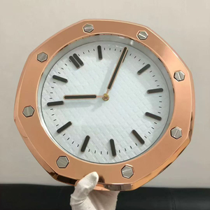 Horloge murale de luxe en métal, horloge murale moderne, Reloj Pared, Horloge, Quartz analogique doré, salon - Product Image 4