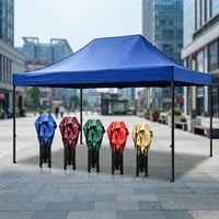 Tente de marché extérieure commerciale, abri imperméable pour stand de vendeur, tente de protection avec impression de logo personnalisée pour événements promotionnels professionnels
