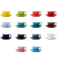Ensemble de tasses à expresso en céramique colorées, style américain, italien, européen, épaissies, standard, minimalistes