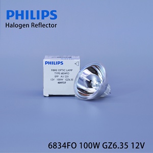 Ampoule halogène <span class=keywords><strong>Philips</strong></span> Reflector 6834FO <span class=keywords><strong>100W</strong></span> GZ6.35 12V pour microscopes, endoscopes, éclairage médical - Product Image 4