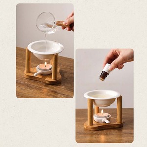 Brûleur d'encens en bois, chauffe-bougie, brûleur de parfum, brûleur à <span class=keywords><strong>fondant</strong></span> parfumé - Product Image 5