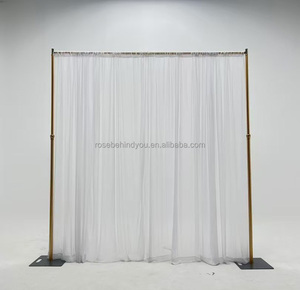 2025 Mới Vàng Ống Đám Cưới Và Treo Lên Có Thể Điều Chỉnh Lên Backdrop Đứng Nhiệm Vụ Nặng Nề Thiết Lập Cho Tổ Chức Sự Kiện Đảng Trang Trí Đám Cưới - Product Image 2