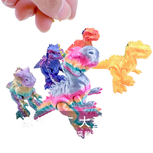 3D in <span class=keywords><strong>Tyrannosaurus</strong></span> <span class=keywords><strong>Rex</strong></span> Keychain thủy tinh nhỏ Khủng long đồ chơi cho trò chơi video thành phố động vật Quà Tặng - Product Image 4