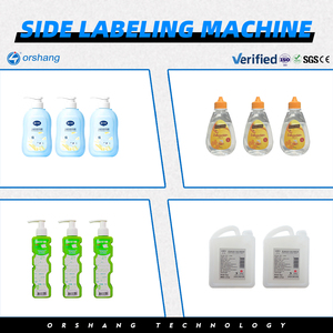 Machine d'étiquetage électrique entièrement automatique Orshang à commande PLC pour bouteilles carrées plates, avec étiqueteuse adhésive double face et roulement de moteur - Product Image 3