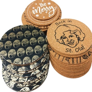 Wholesale <strong>Cork</strong> Coasters Custom Water Absorbing Coaster <strong>Cork</strong> Desk Coffee Coaster Printing Designs for Drink <strong>Cork</strong> <strong>Trivet</strong> - Product Image 2