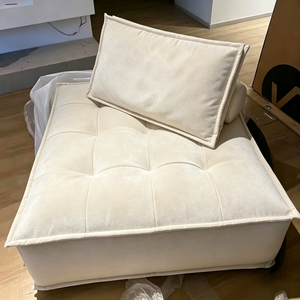 <span class=keywords><strong>Canapé</strong></span> modulaire en velours côtelé moderne avec coussin de dossier amovible et réglable pour salon, chambre, balcon, chaise longue paresseuse - Product Image 4