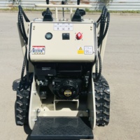 Mini Loader Skid Steer Murah Bersertifikasi EPA EURO5 dengan Bucket, untuk Kebun Kecil, Tipe Stand on Skid Steer