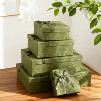 Boîtes cadeaux rigides en papier d'art prêtes à l'emploi en gros avec doublure en éponge, couvercle supérieur et inférieur pour cadre photo et cadeaux de fête