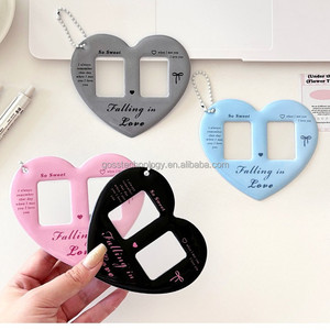 GOSS Offre Spéciale et personnalisé Make Your Own Design Kpop Photocard Holder Custom Heart Shape PVC Mini ID Photocard Holder - Product Image 3
