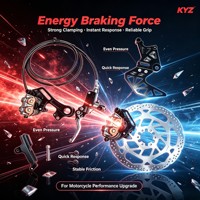 Kit d'adaptation de double étrier arrière 240 mm en aluminium anodisé CNC 7075 pour Surron Light Bee Segway X260 Ultra Bee KYZ, amélioration robuste pour usage tout-terrain