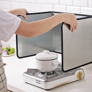 Aluminum Foil Oil Baffle For Gas Stoves Heat Insulation Board Reusable Kitchen Cooking Splash Guard Stovetop Protector - Product Image 3