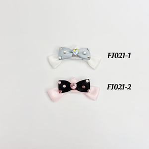 Cute Princess Style Pet Hair <b>Clips</b> For Dogs Cats Nylon Bowknot S 2.3cm M 2.8cm Solid Color Hair Accessories - Product Image 4