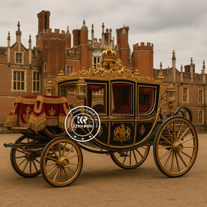 2025 calèche pour cheval <span class=keywords><strong>de</strong></span> noël pour mariage princesse mariage Royal calèche tirée par un cheval - Product Image 1