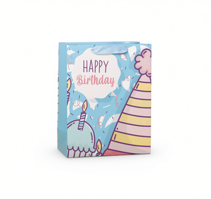 Sacchetto Regalo di Compleanno in Carta Stampata a 4 Colori per Feste - Product Image 1