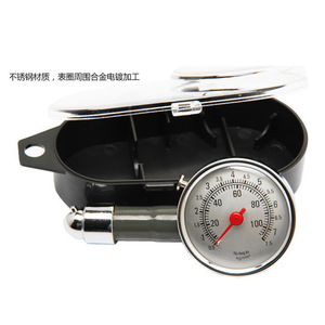 Tire Pressure Gauge 5x10Cm High Accuracy <b>Mechanical</b> Car Tire Pressure Measurement <b>Tool</b> Black Plastic Case - Product Image 5