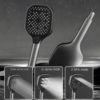 Pommeau de douche musical avec 4 fonctions fonction de massage des épaules affichage numérique avec lumière LED boutons de piano en laiton ensembles de douche