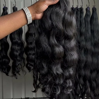 Cabello Virgen Vietnamita Birmano Sin Procesar de Proveedores, Paquetes de Cabello Humano con Cutícula Alineada, Ondulado Natural, Estilo Ondas Profundas Sueltas