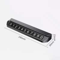 Plaque de stationnement temporaire rotative pour voiture avec numéro de téléphone, en aluminium, universelle, accessoire de signalisation de stationnement automobile