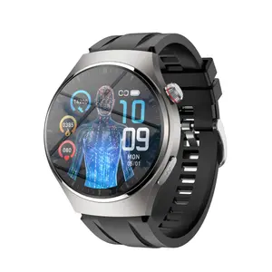 Pantalla HD BT Llamada inteligente Smartwatch ECG PPG HRV Informe Monitoreo de temperatura corporal MT200 Reloj inteligente 2024 para hombres y mujeres