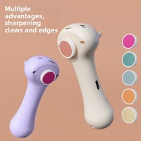 Lime à ongles électrique pour animaux de compagnie, dispositif de lissage des pattes portable, dispositif de coupe sûr pour le soin des ongles, nettoyeur pour chiots, chatons et petits animaux