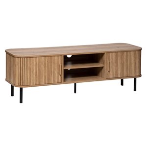 ¡Guau! Diseño de puerta enrollable minimalista moderna y personalizada con mueble para TV empotrado, aparador, botellero y almacenamiento. - Product Image 3