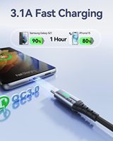 Câble USB Type C Premium 100W Power Delivery, câble de charge rapide compatible Thunderbolt 3