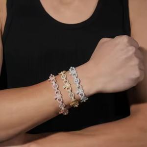 Pulsera de Moissanita Personalizada, Diseño Único, Plata de Ley 925, Joyería Hip Hop con Incrustaciones, Declaración de Moda de Lujo - Product Image 6