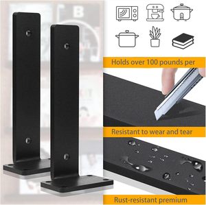 6 Inch Heavy Duty Floating <strong>L</strong> Shelf <strong>Bracket</strong> Invisible Triangle <strong>Bracket</strong> Hidden <strong>for</strong> <strong>Shelves</strong> Support - Product Image 4