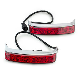 Racepro – sac de selle de moto, feu arrière à LED avec <span class=keywords><strong>clignotant</strong></span> pour <span class=keywords><strong>Harley</strong></span> <span class=keywords><strong>Davidson</strong></span> Touring 2014-2019 - Product Image 4