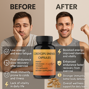 Harga pabrik Cordyceps Sinensis ekstrak Herbal kapsul Label pribadi untuk dewasa - Product Image 3