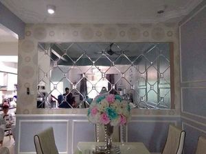 Gạch Gương Hình Vuông Tùy Chỉnh Kích Thước Cắt Nhỏ Gương Tường Toàn Bộ Cạnh Vát 4Mm - Product Image 4