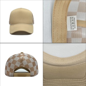Custom Two Tone Trucker <b>Hat</b> Blank Mesh Back Snapback Cap <b>Flat</b> Brim Baseball <b>Hats</b> with Logo for Men Women Wholesale Caps Bulk - Product Image 3